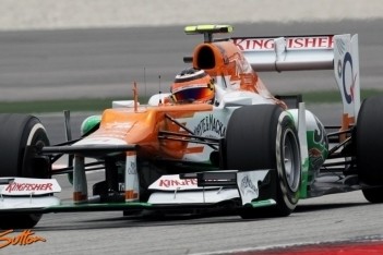 Force India laat weinig zien in kwalificatie Sepang