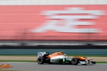 Force India stelt teleur in kwalificatie Shanghai