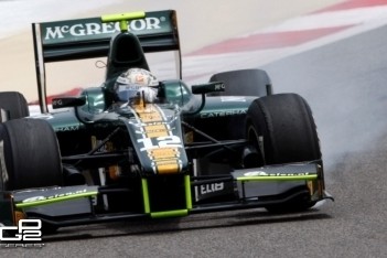 Van der Garde scoort pole-postion in Bahrein