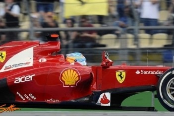 Alonso niet te achterhalen in Duitse Grand Prix