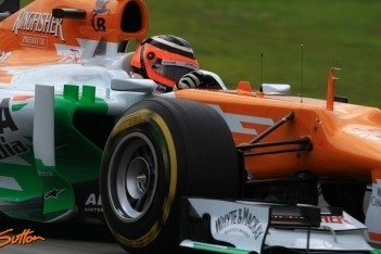 Hülkenberg tevreden met punten in thuisrace