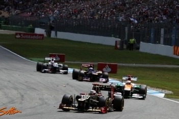 Raikkonen derde in Hockenheim na straf Vettel
