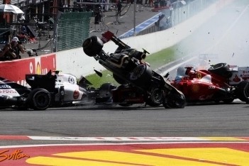 Grosjean geschorst voor Italiaanse Grand Prix