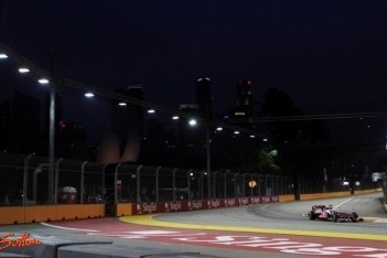 DRS-zone in Singapore opnieuw na bocht 5