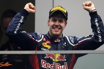 Vier op een rij voor dominante Vettel in India