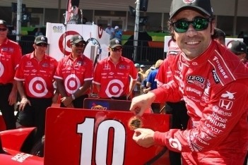 Franchitti kwalificeert zich op pole-position