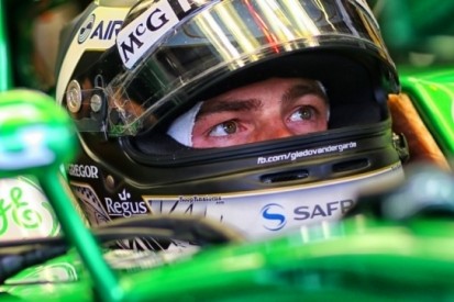 Van der Garde in actie op laatste testdag