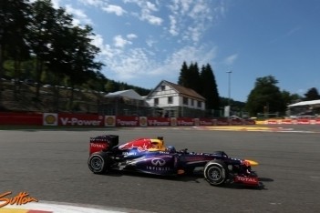 Vettel ook snelste in laatste training België