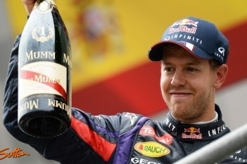 Vettel domineert op droog Spa-Francorchamps