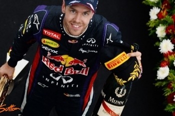 Vettel ook in Zuid-Korea een klasse apart