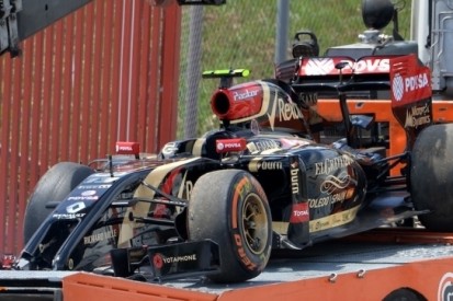 Maldonado baalt van crash in Spaanse kwalificatie