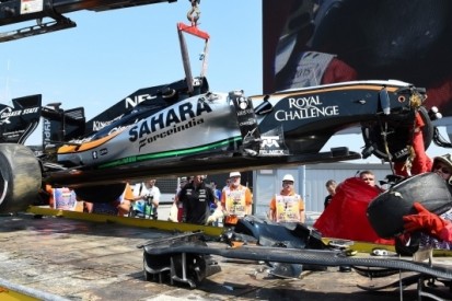 Vele kerbstones in Hongarije oorzaak crash Perez