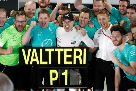 Bottas 107e racewinnaar in historie van Formule 1