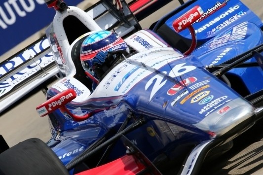 Indy 500-winnaar Sato op pole voor race twee in Detroit