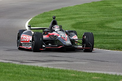 Wheldon begins IMS oval test for 2012 car