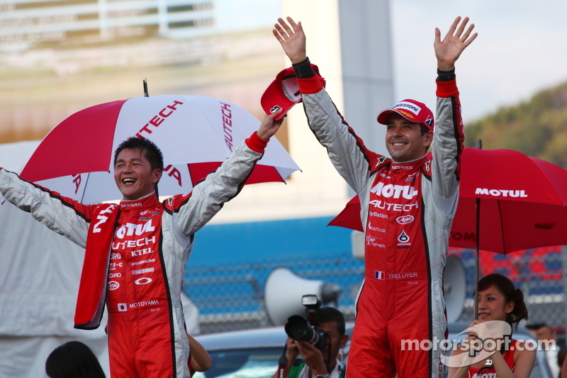 GT500 race winners Satoshi Motoyama, Benoit Tréluyer