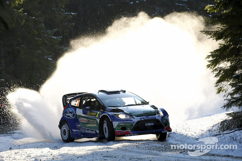 Latvala holds slight edge over Hirvonen at end of leg 1 in Rally Sweden