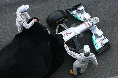 Mercedes launch 2012 contender MGP W03 at Barcelona