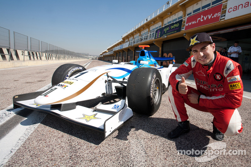 Jorge Lorenzo Tries Out A Gp2 Car Of Barwa Addax Team