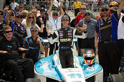 Guerrieri comes from last to capture Freedom 100 thriller at Indy