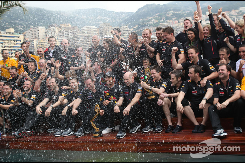 Red Bull Racing celebrates third straight Monaco GP win