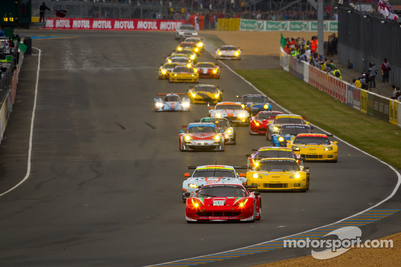 Ferrari and Corvette split GT wins