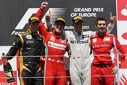 Emotional Alonso speeds into clear title lead