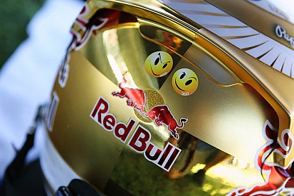 Sebastian Vettel's new gold helmet design