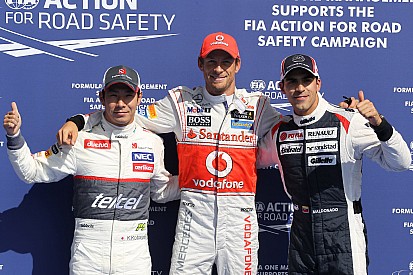 First pole position for Button at Spa with Pirelli