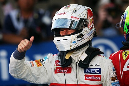 First podium finish for Sauber's Kobayashi at his home race in Suzuka