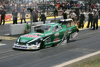 John Force‘s goal at the Pomona finals: Finish strong