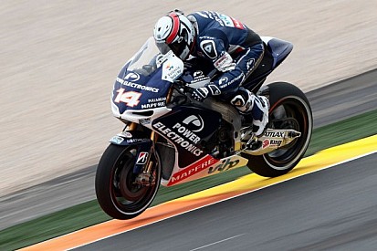 Hayden and De Puniet top wet first day in Valencia free practice