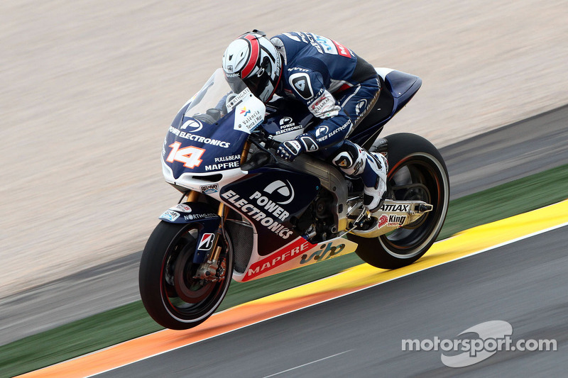 Hayden and De Puniet top wet first day in Valencia free practice