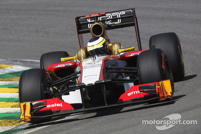 HRT had no issues with getting the tires up to temperature in São Paulo