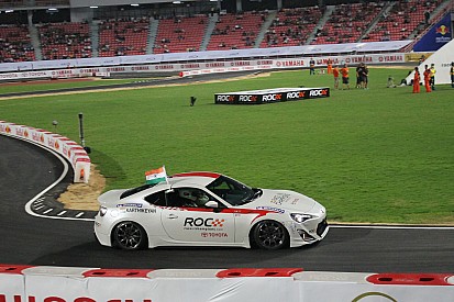 Chandhok and Karthikeyan celebrate ROC Asia victory Karthikeyan in Bangkok