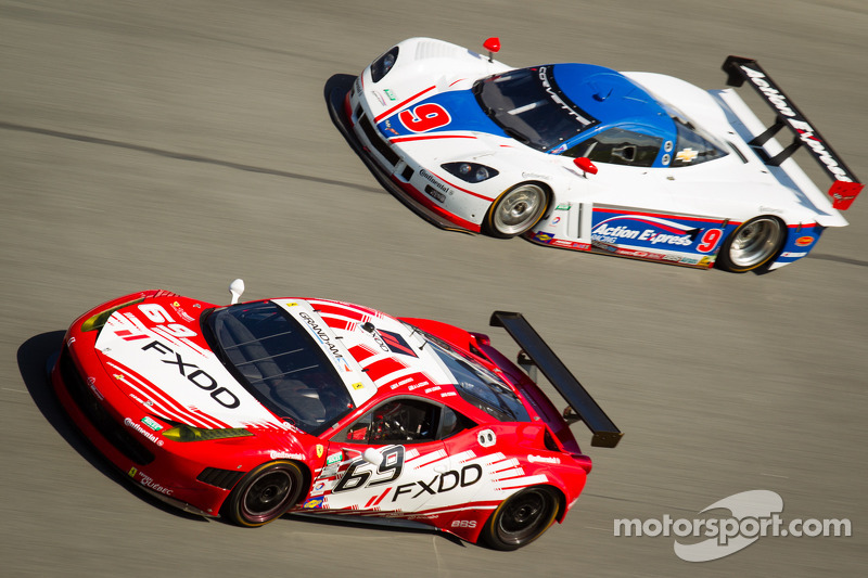 Ferrari on the podium at the Daytona 24 Hours