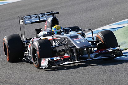 Gutiérrez completed 142 laps in the Sauber C32 on day 4 in Jerez