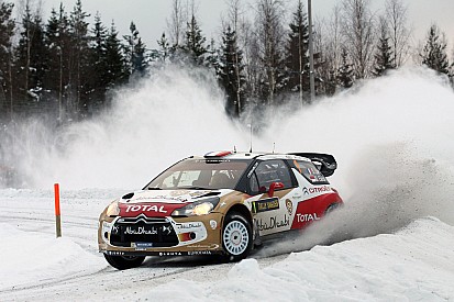 Citroen's Loeb holds second on leg one of Rally Sweden