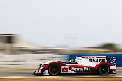 Graf flexes Muscle (Milk) in Tuesday's testing at Sebring