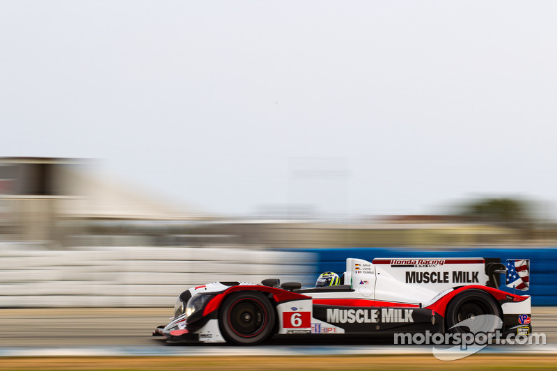 Graf flexes Muscle (Milk) in Tuesday's testing at Sebring