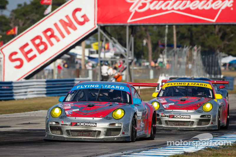 Flying Lizard Finishes 2nd and 9th in Season Opener in Sebring
