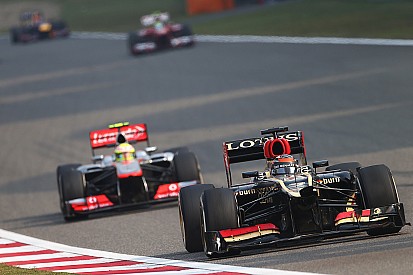 Driving a damaged Lotus, Raikkonen finished second on Chinese GP