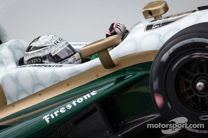 Carpenter sets top speed in opening day of Indy practice