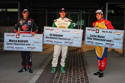 Ed Carpenter on top after Indy's longest Pole Day