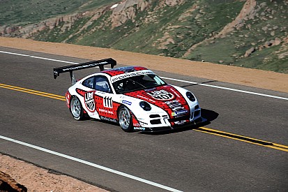 Porsche 911 GT3 cup racers first and third in time attack at Pikes Peak qualifying