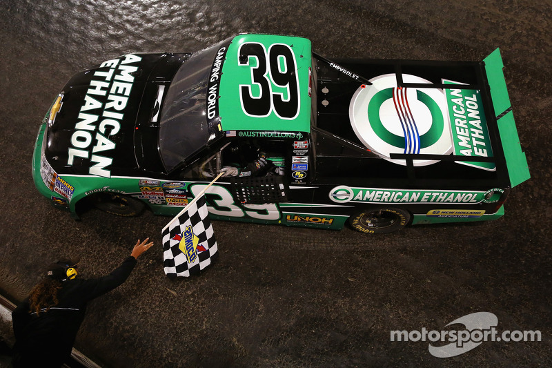 Austin Dillon wins first NCWTS race on dirt at Eldora