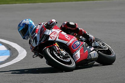Work gets underway for Team SBK Ducati Alstare today at Silverstone