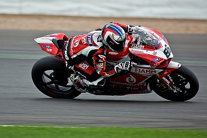 A tough start to proceedings for Team SBK Ducati Alstare today at the Ring