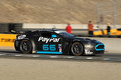TRG-AMR North America Aston Martin Vantage GT4 on pole at Laguna Seca