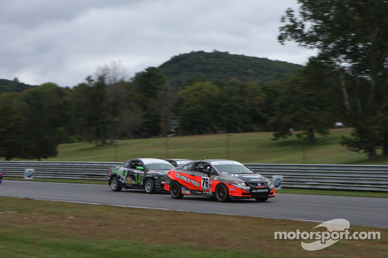 #76 Compass360 Racing Honda Civic SI: Adam Burrows, Ray Mason